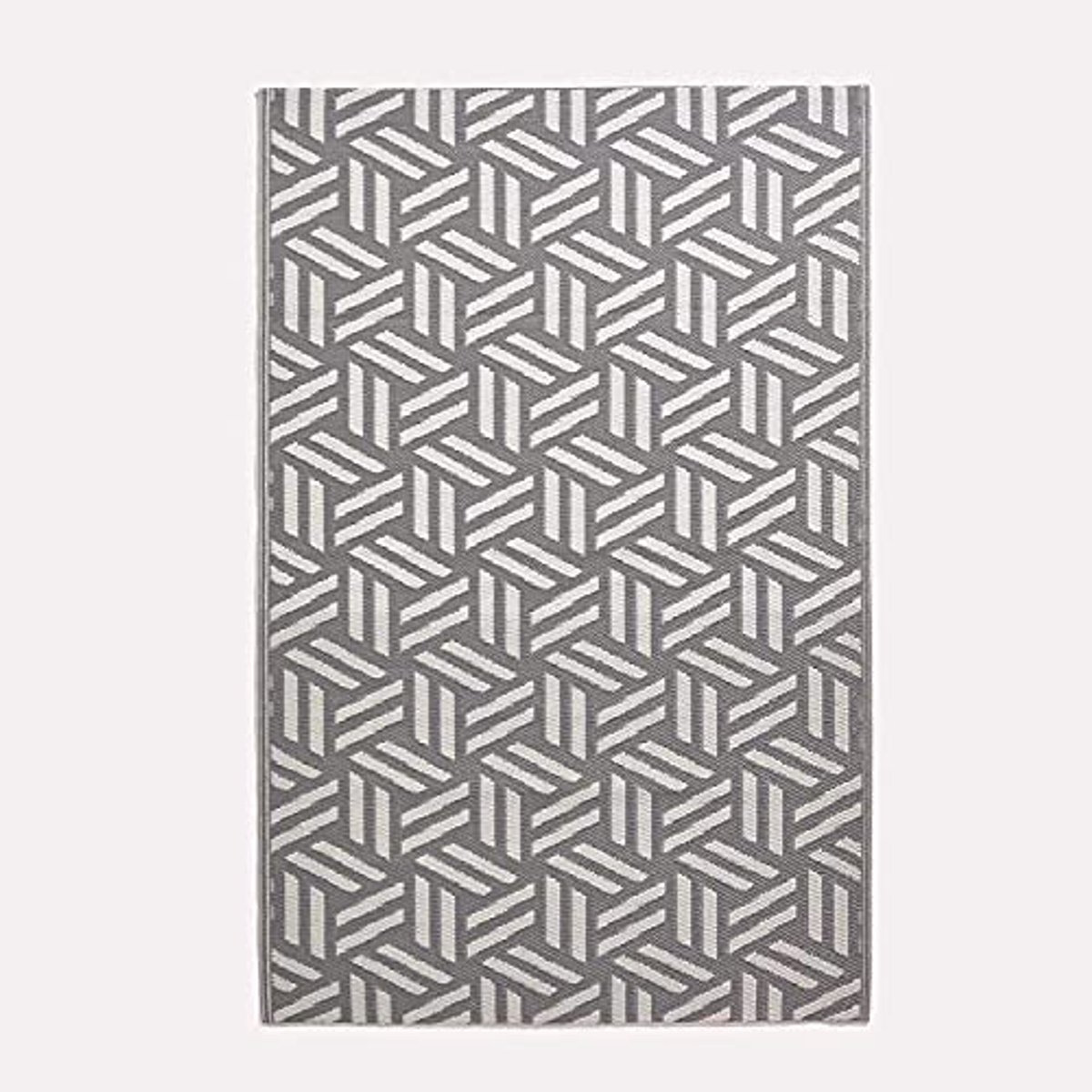 Geometrisch Tapijt voor Tuin of Terras - 100% Gerecycled Kunststof, 180 x 270 cm, Lichtgewicht en Waterdicht