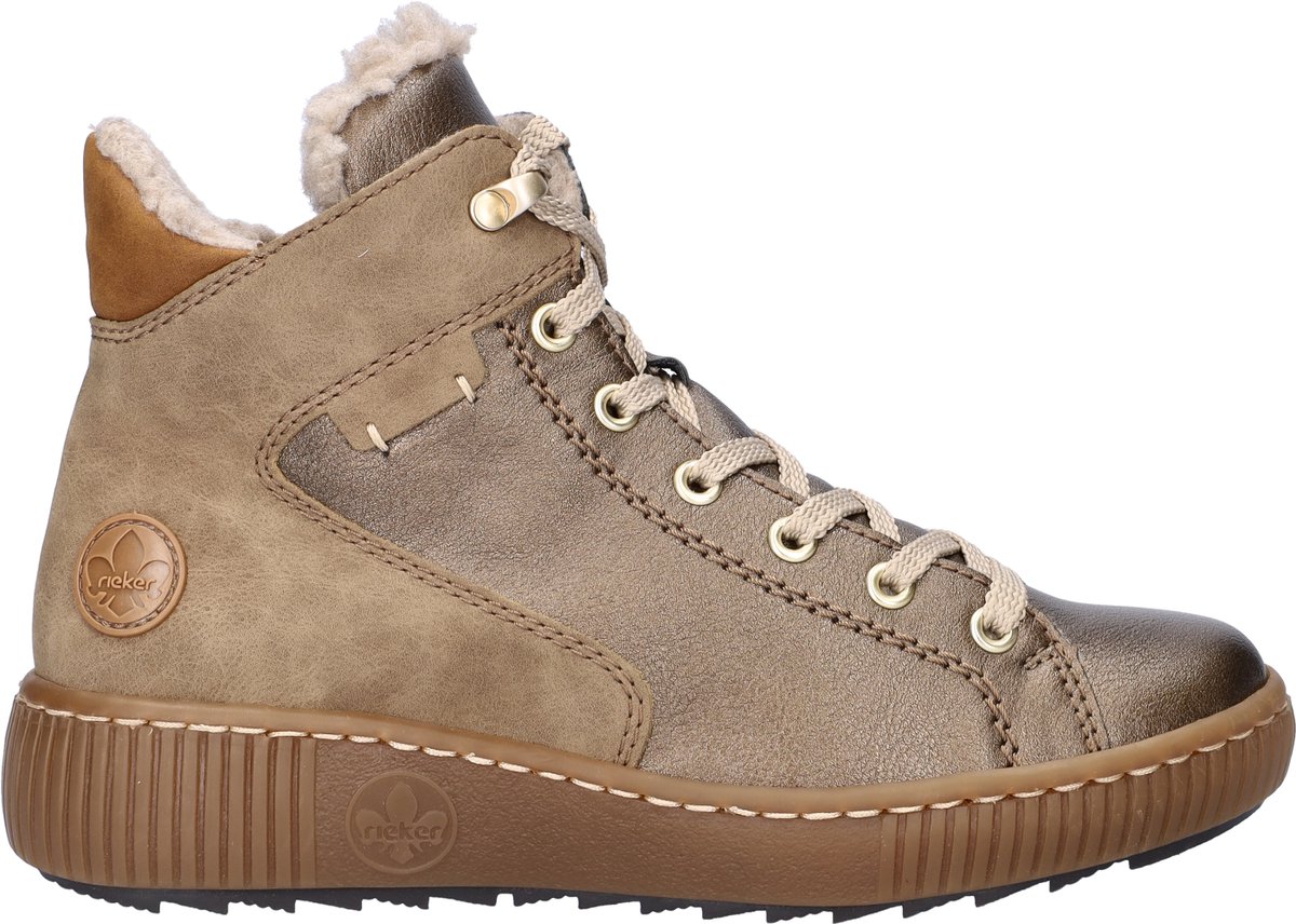 Rieker dames veterboot - Brons - Maat 41