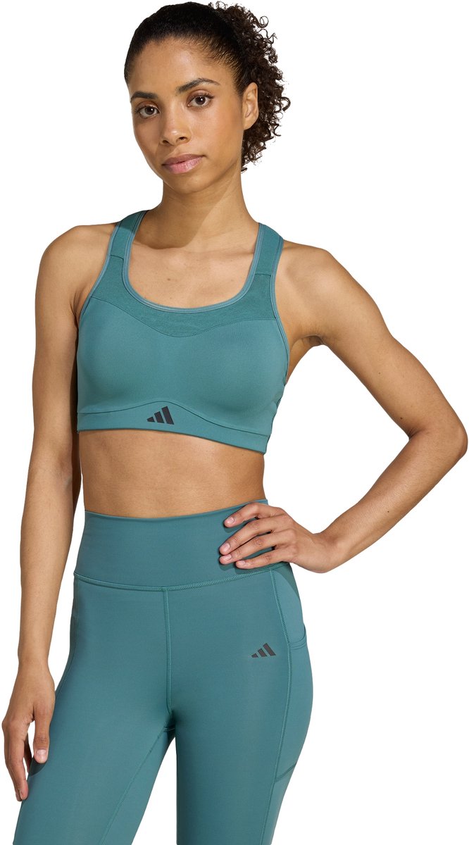 adidas Performance TLRD Impact Training High Support Beha - Dames - Groen
