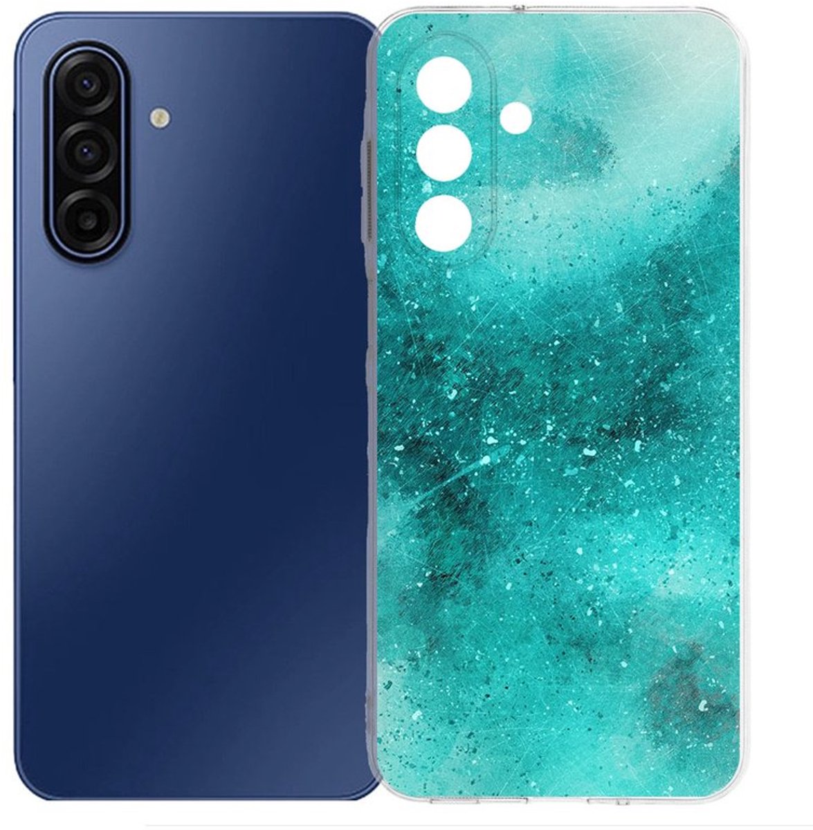 TPU Hoesje Samsung Galaxy A17 - Painting Blue Backcover