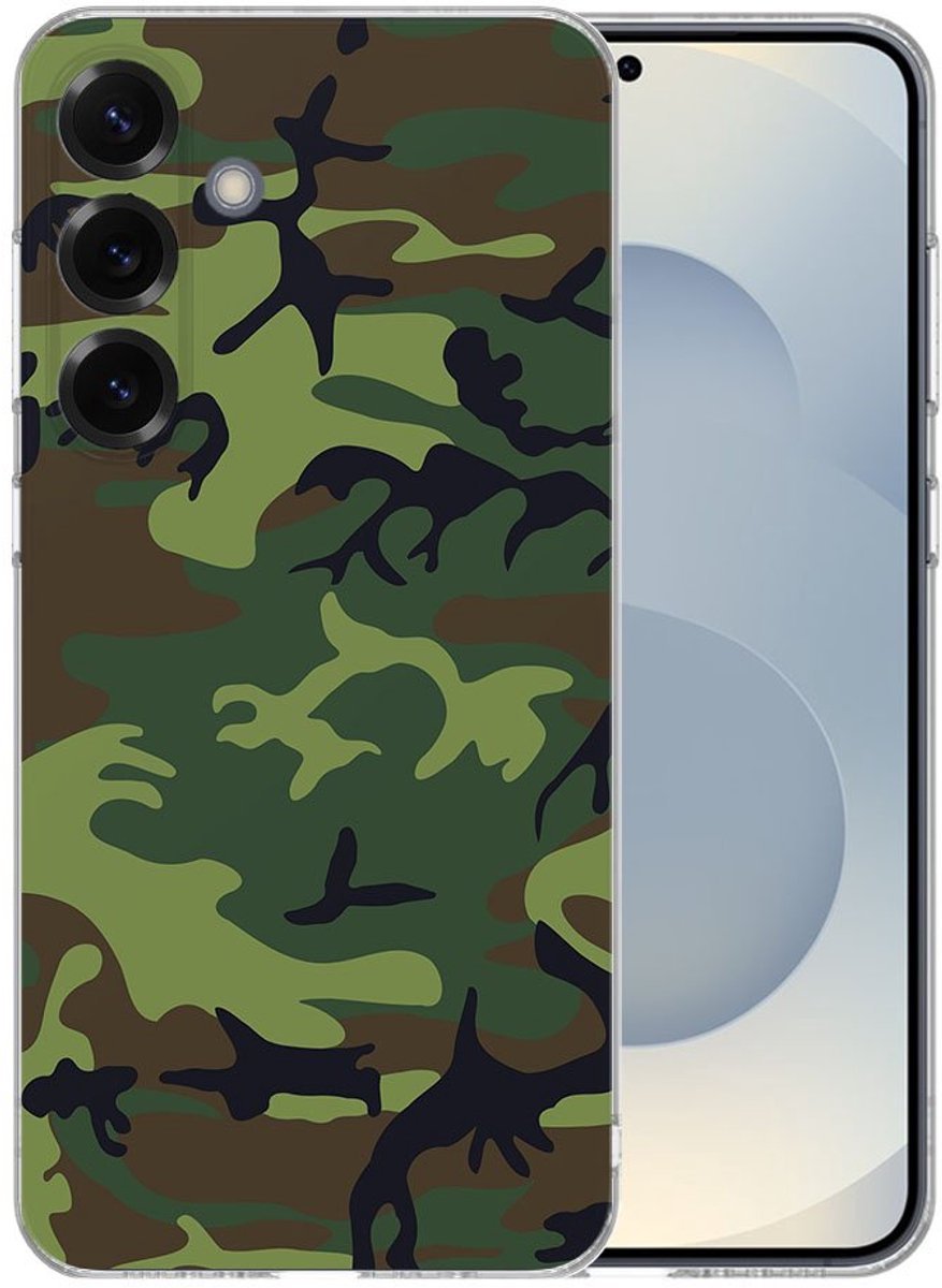TPU Hoesje Samsung Galaxy S25 Plus - Army Dark Backcover