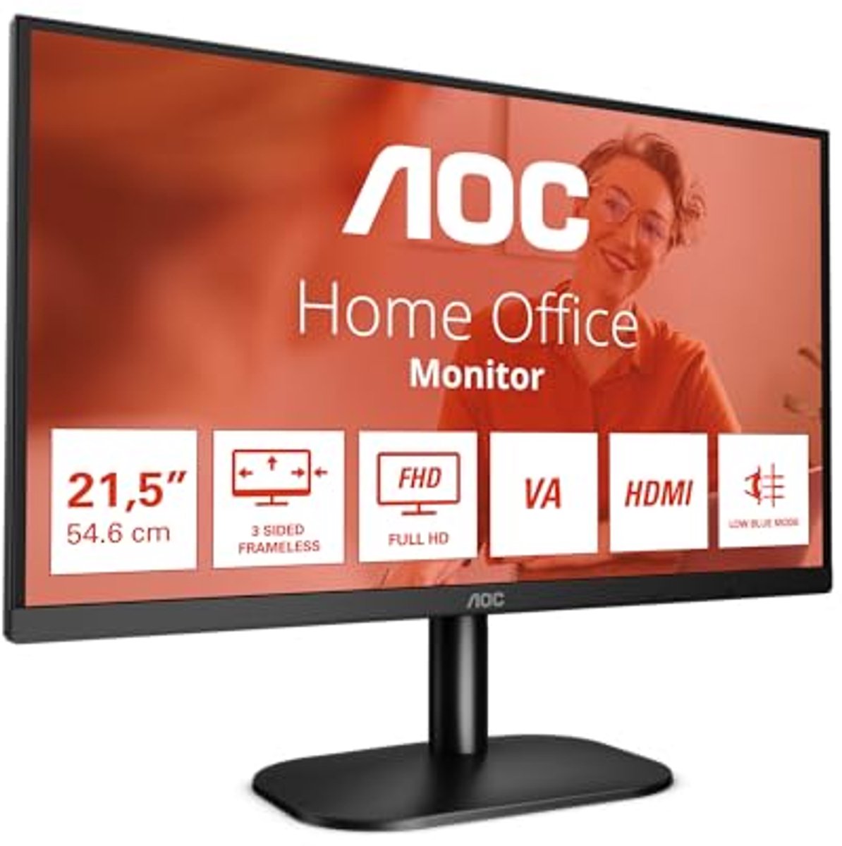 Image of 22 inch FHD Monitor met HDMI en VGA - Full HD 1920x1080