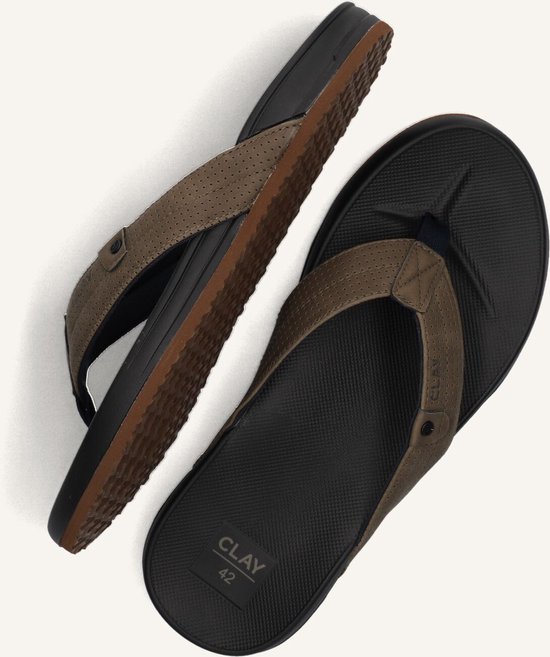 CLAY Slippers Clay004 - Homme - Vert - Taille 45