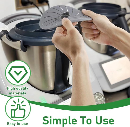Mesbescherming - compatibel met Thermomix - modellen TM6 - TM5 - TM31 - bladbescherming voor keukenrobot - ideaal voor zacht koken - dagelijkse maaltijden - nauwkeurig koken in de keuken van Wundermix — afbeelding 5