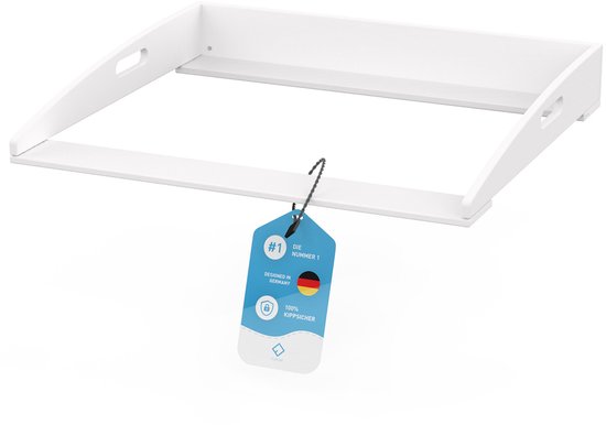 FLIPLINE Verzorgingstafel voor IKEA Hemnes Ladekast – Baby Verschoontafel, Veilig & Eenvoudig te Installeren, 2 Veiligheidsniveaus