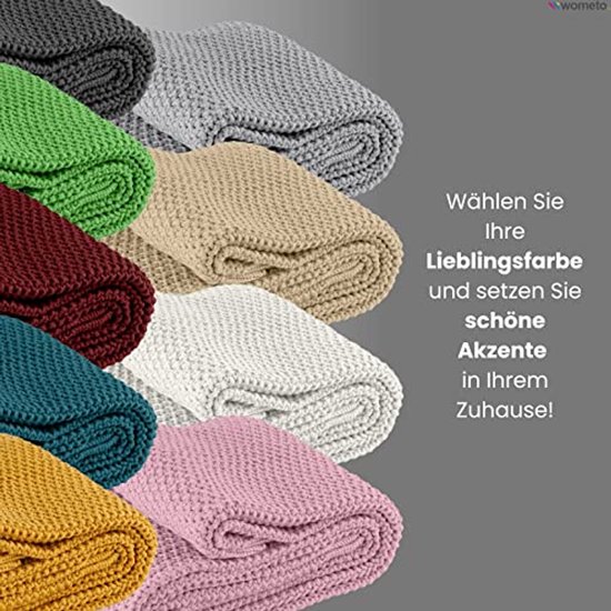 Wollen plaid (200 cm) Marius Beige - Textieldecoratie