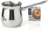 Orion - Koffiekan - Roestvrij Staal - Turkse Koffiepot - 300 ml - Vaatwasserbestendig - Zilver