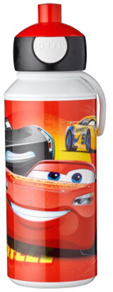 Bol.com Mepal Pop-up drinkfles Campus - 400 ml - Sluit goed af - Drinkbeker voor kinderen - Cars aanbieding