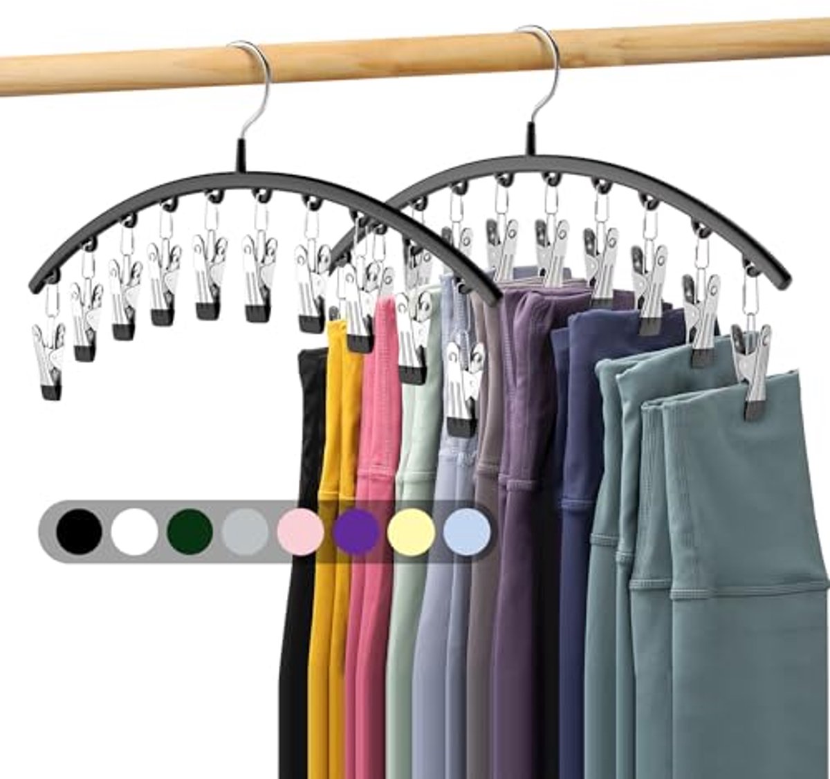 Legging Organizer met Clips - Ruimtebesparende Kast Organizer voor Yoga Broeken