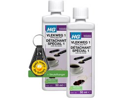 Hg Vlekweg Nr1 - Koffie - Wijn - Inkt - Inclusief sleutelhanger