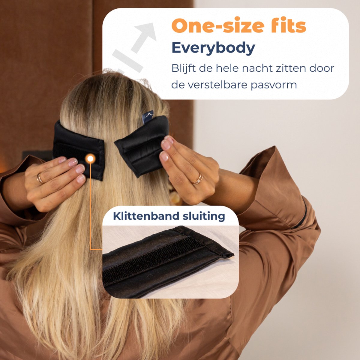 Best Life Zijden Slaapmasker - Oogmasker Slaap - Vrouwen & Mannen - Zwart — afbeelding 10