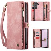 Solidenz Hoesje - Geschikt voor Samsung Galaxy S25 / S24 - Urban Wallet - Roze