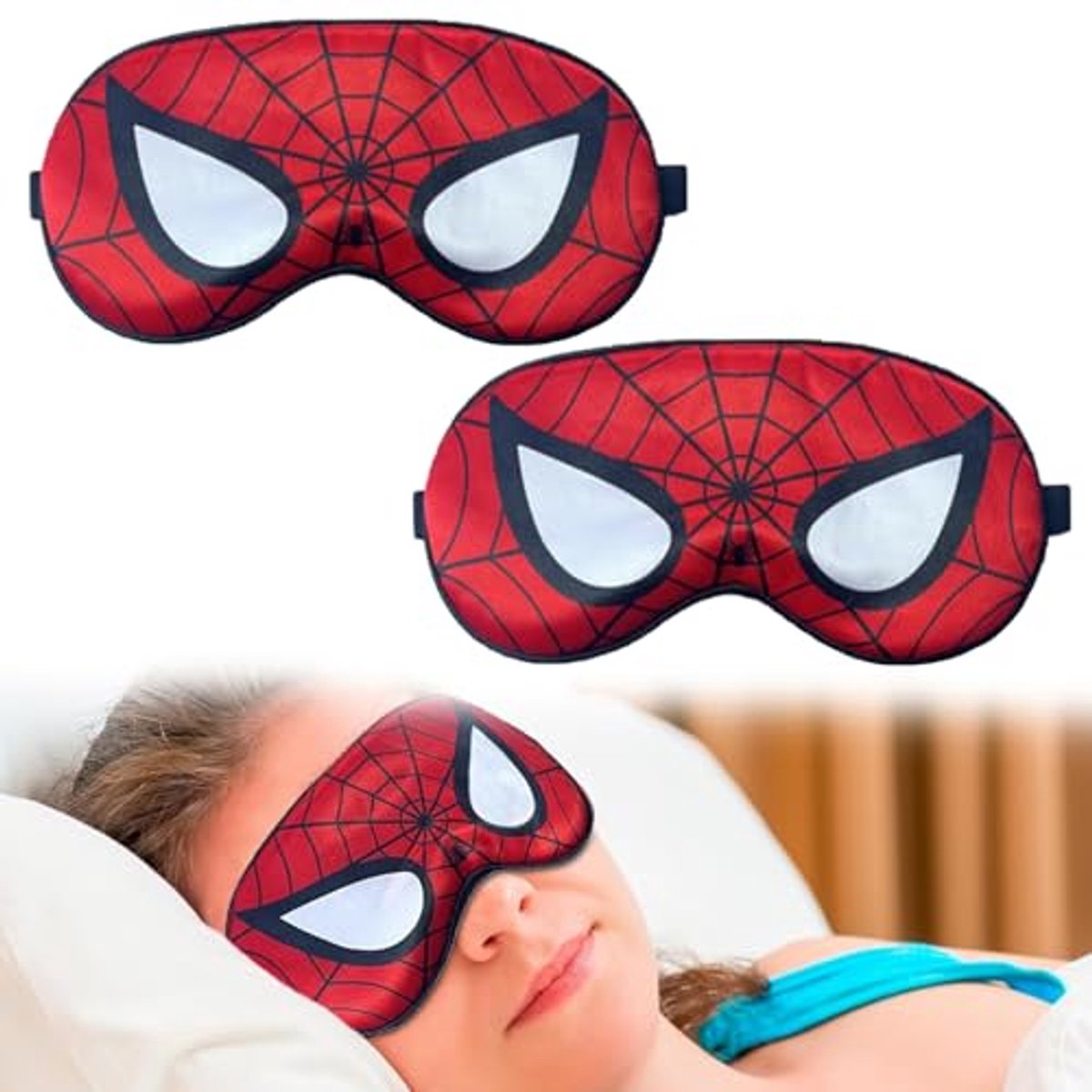 Slaapmasker voor Kinderen en Volwassenen - Comfortabel en Zacht Oogmasker met Draaibare Riem
