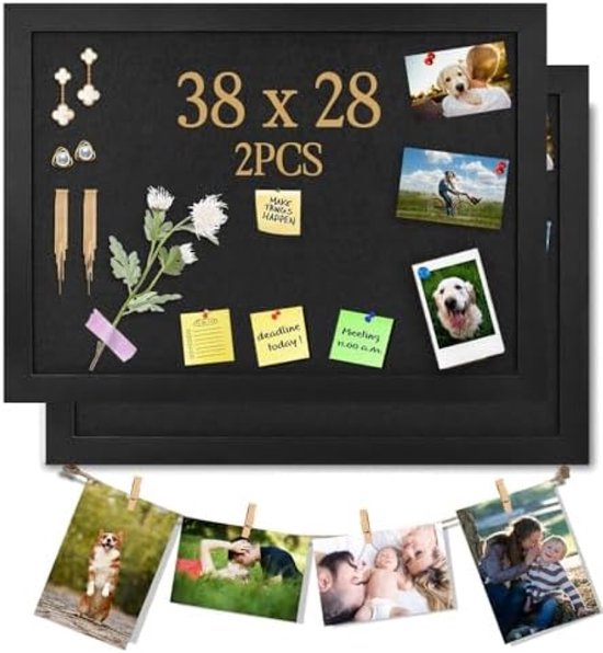 BI-OFFICE Prikbord stof zwart 120x90 cm kopen! | HORNBACH