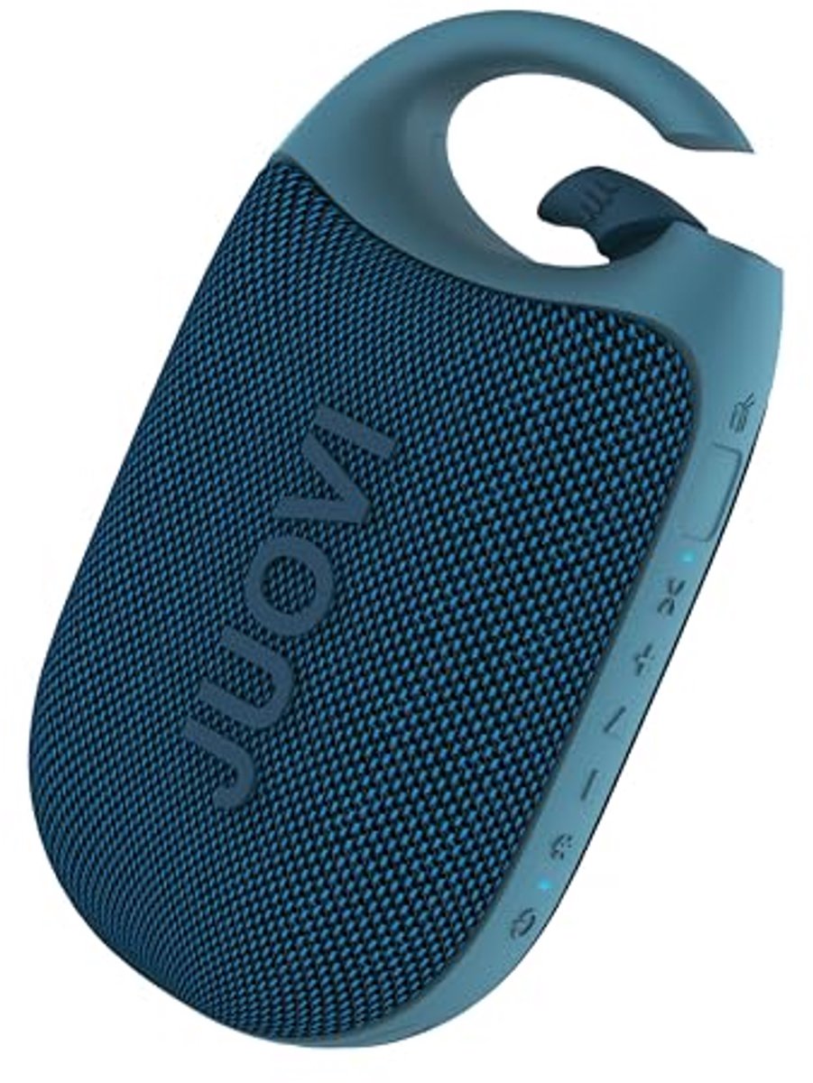 Bluetooth-luidspreker met IP68 waterdichtheid, 24 uur batterijduur en clip voor buitengebruik