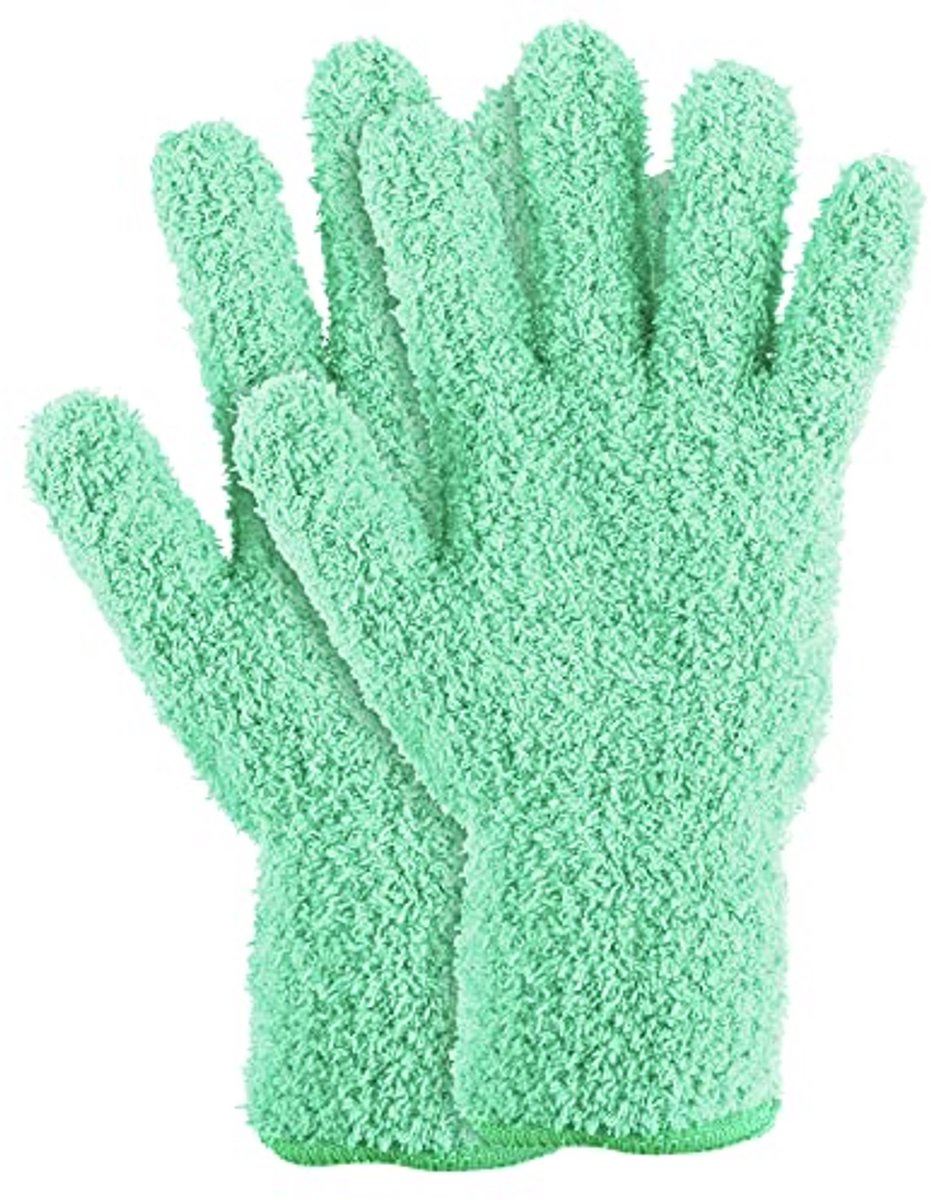 Herbruikbare microvezel-stofhandschoenen voor huisreiniging en moeilijke hoeken