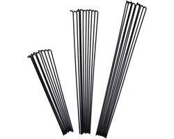 Fiets Spaken - Roestvrij Staal - Zwarte Fiets Wiel Velg - Fiets Accessoires - Set van 10 - 14G J Bocht - 286mm