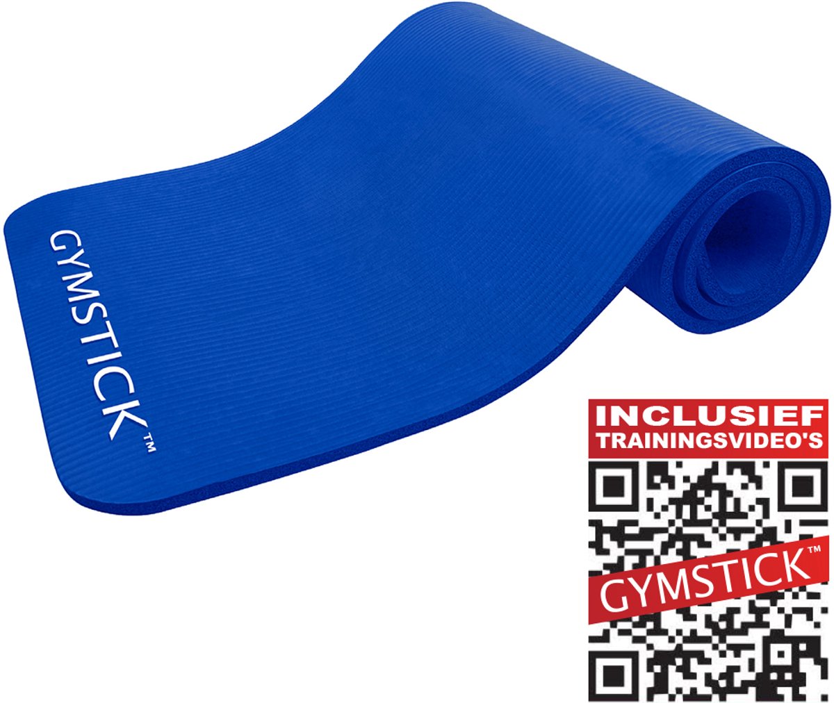 Gymstick Fitnessmat Comfort Blue - Met Online Trainingsvideo's