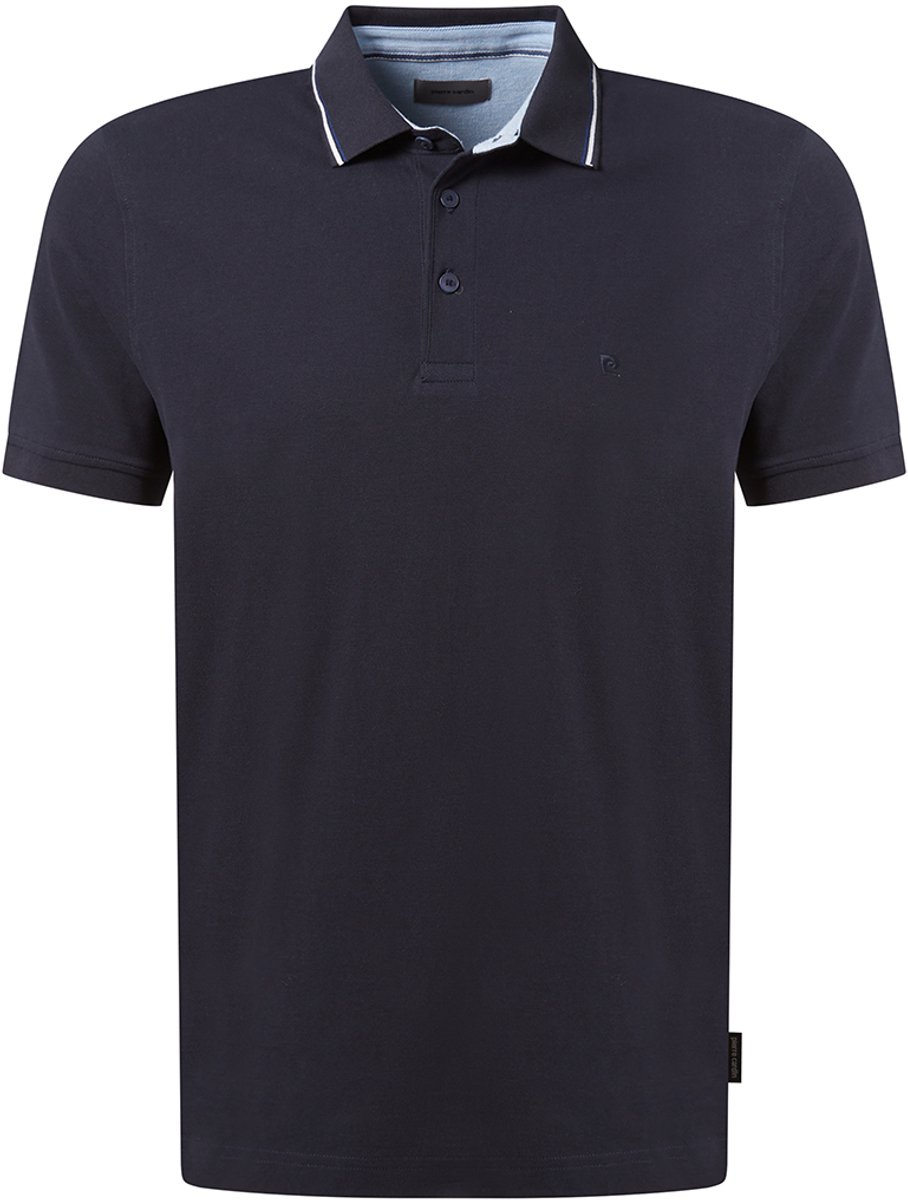 Pierre Cardin Heren Polo POLOSHIRT KN regular fit Blauw M Volwassenen
