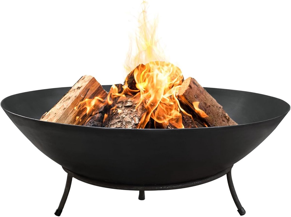 Vuurschaal Marbela - Geschikt voor BBQ en Camping - 1 stuk - Staal - 50x50x24 cm