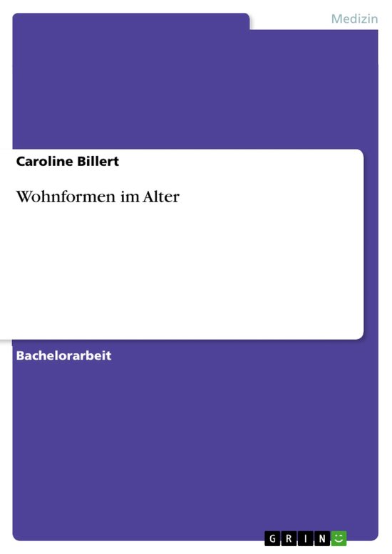 Wohnformen im Alter - cover