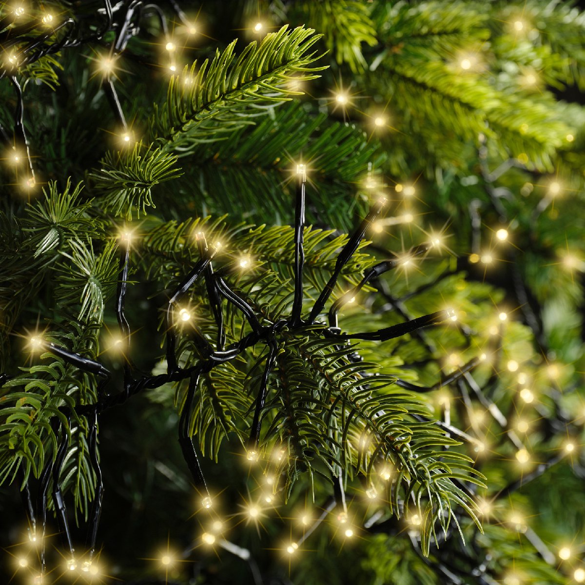 Cluster kerstverlichting met 3000 LEDS - 28M - Soft Gold - 2700K - IP44