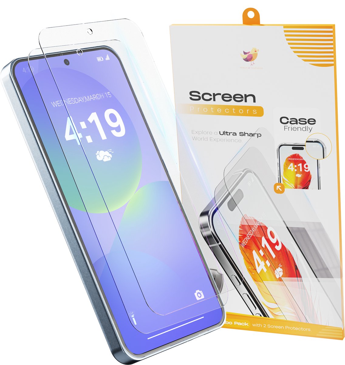Solutionss4 Screenprotector geschikt voor Samsung Galaxy A36 – Case Vriendelijk