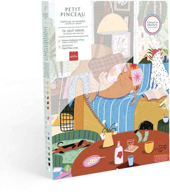 Doos van Paris schilderen op nummer