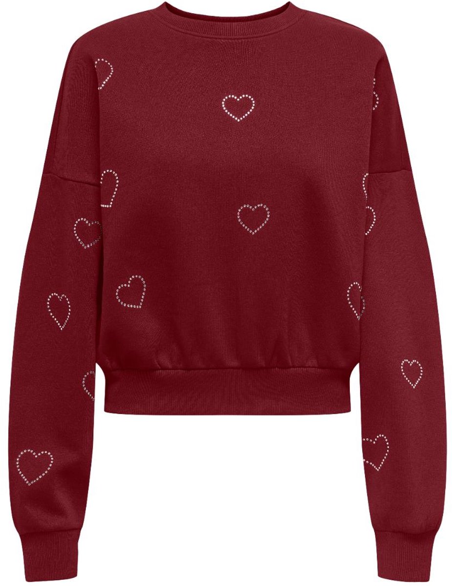 Only bordeaux sweater ONLBERIT maat L
