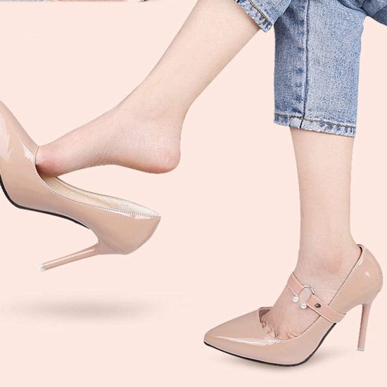 Allecto Plus - Escarpins anti-chute - Set de 4 - Escarpins pour femme - Bride de cheville avec élastique