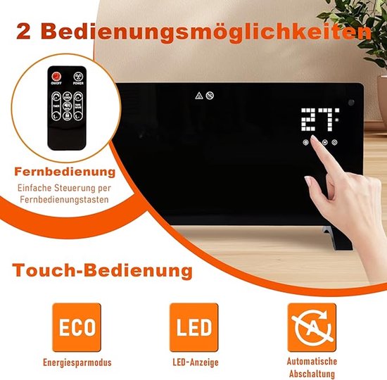 Sencor - Elektrische convector/verwarming 750/1250/2000W met