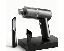 EAFC Auto stofzuiger draadloos - Kruimeldief - 2-in-1 draadloze handstofzuiger - Mini draadloze stofzuiger - Cadeau voor mannen - Air Duster - Droog & Nat - Autostofzuiger - USB C - Zwart
