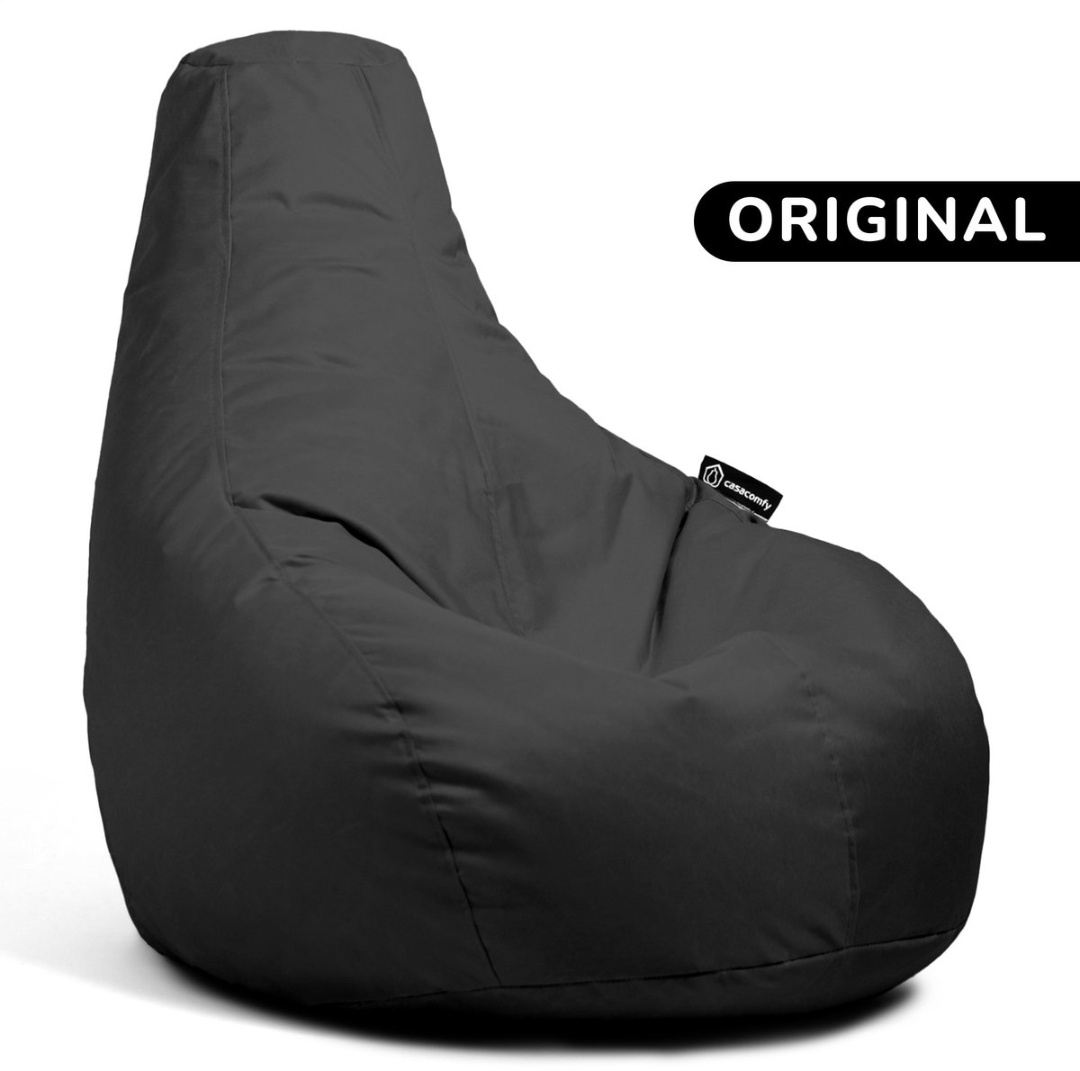Casacomfy Premium Original - Zitzak - Voor Volwassenen & Kinderen - Inclusief 200L Vulling - Binnen & Buiten - Zwart