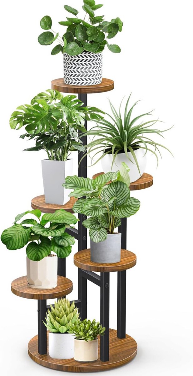 Plantentafel - Plantenrek Buiten - Plantensteun - Plantenstandaard - Hout
