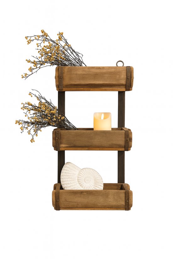 Rek, ladder, hout, 3-laags, l 80 cm, b 41 cm, h 163 cm - Tuincentrum Bull Rek, ladder, hout, 3-laags, l 80 cm, b 41 cm, h 163 cm - Tuincentrum Bull