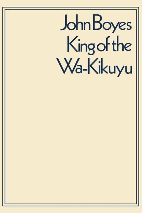 King of the Wa-Kikuyu - cover