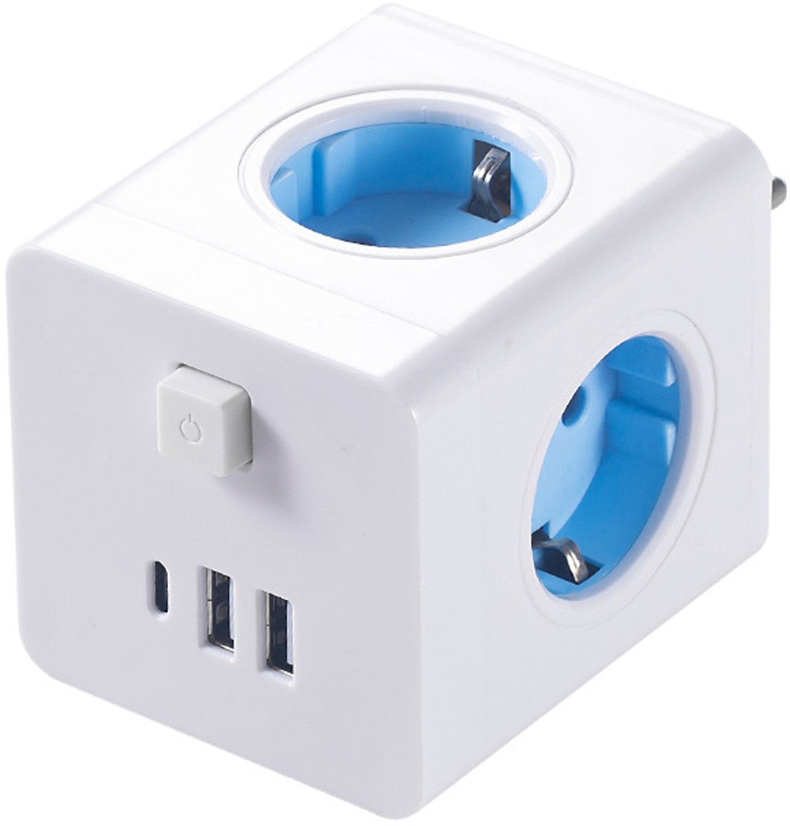 Multifunctionele stekkerdoos, USB-stekkerdoos van één naar vier converter, geschikt voor thuis, op kantoor, USB-stekkerdooslader