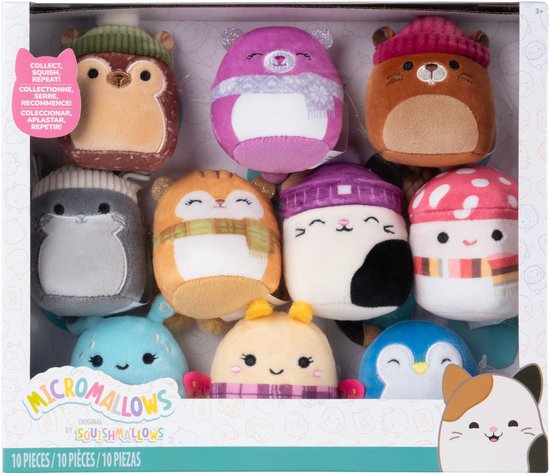 MicroMallows by Squishmallows - 10 Pack Plush - Winter Pack