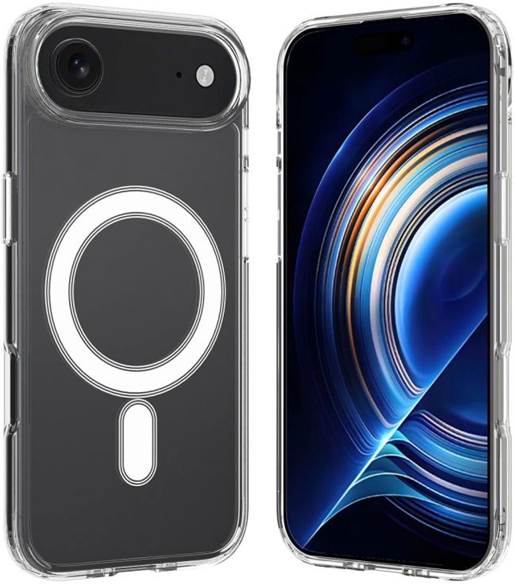 Shopiso Clear Series – Telefoonhoesje – iPhone 17 Air – Transparant – Shockproof
