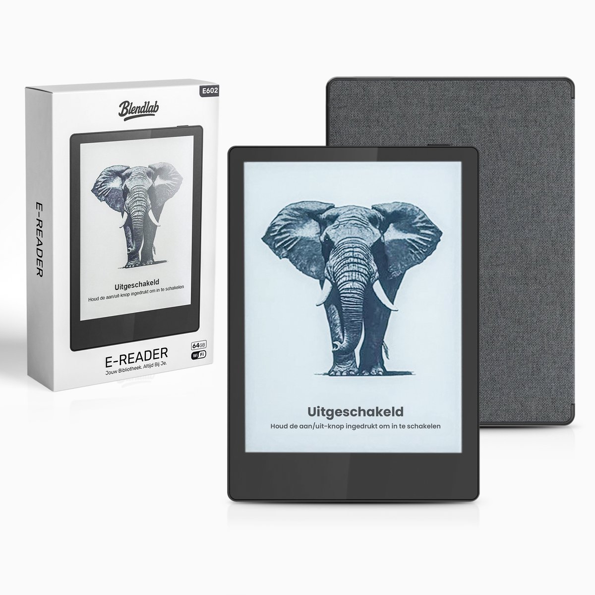 Blendlab Ereader Nederlandstalig met Hoesje - 6 inch- 64GB - E Reader- Ebook & Luisterboek - E-reader voor Ebooks - E-readers incl Oplader