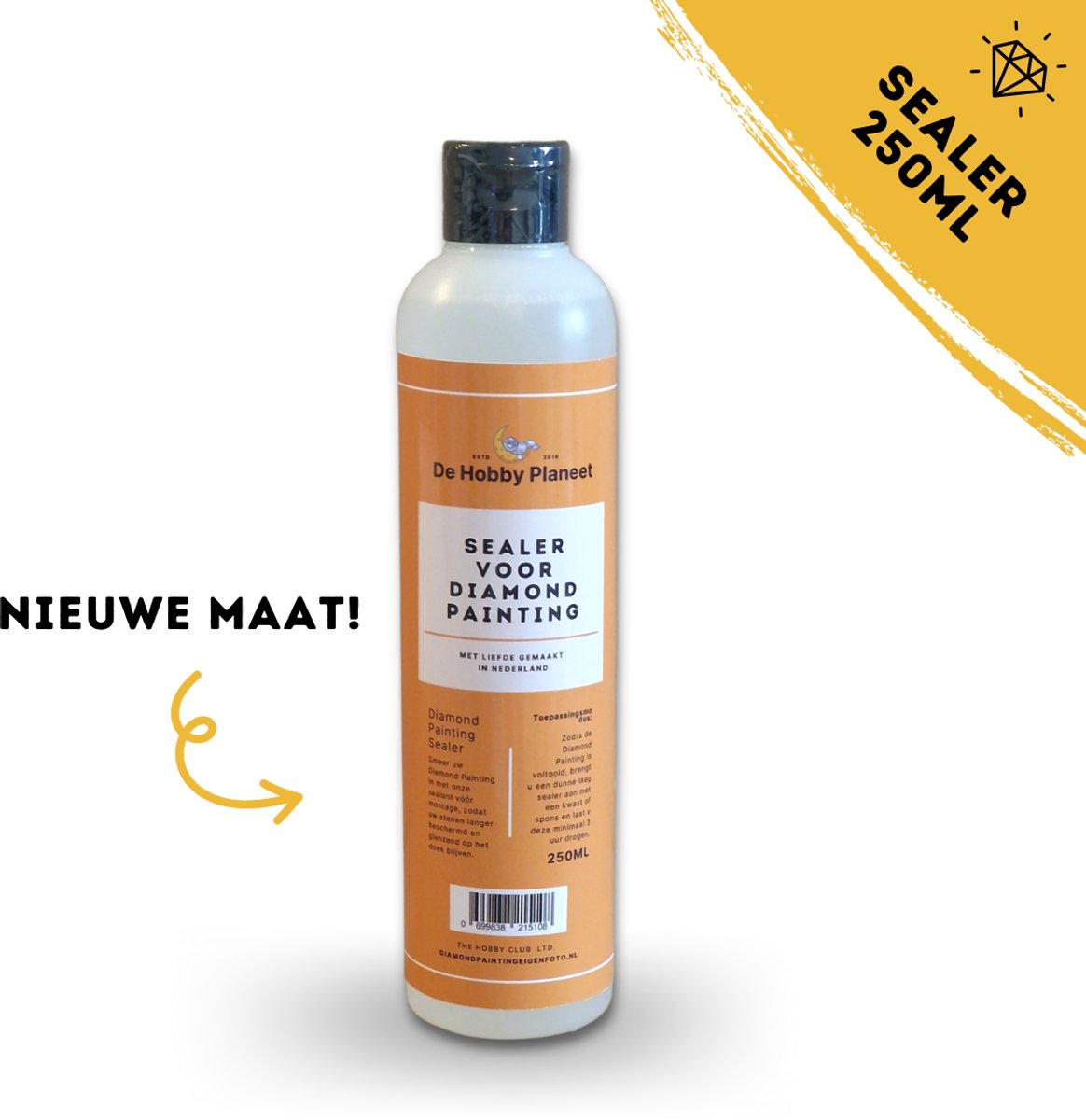 Diamond Painting Sealer 250ml - Diamond Painting Accessoires - Vernis - Afdichting