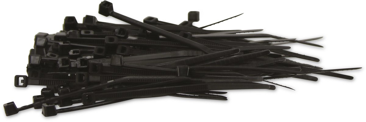 KSS kabelbinderset polyamide 6.6, zwart, 63,7x2,4, UV-bestendig, 100 stuks