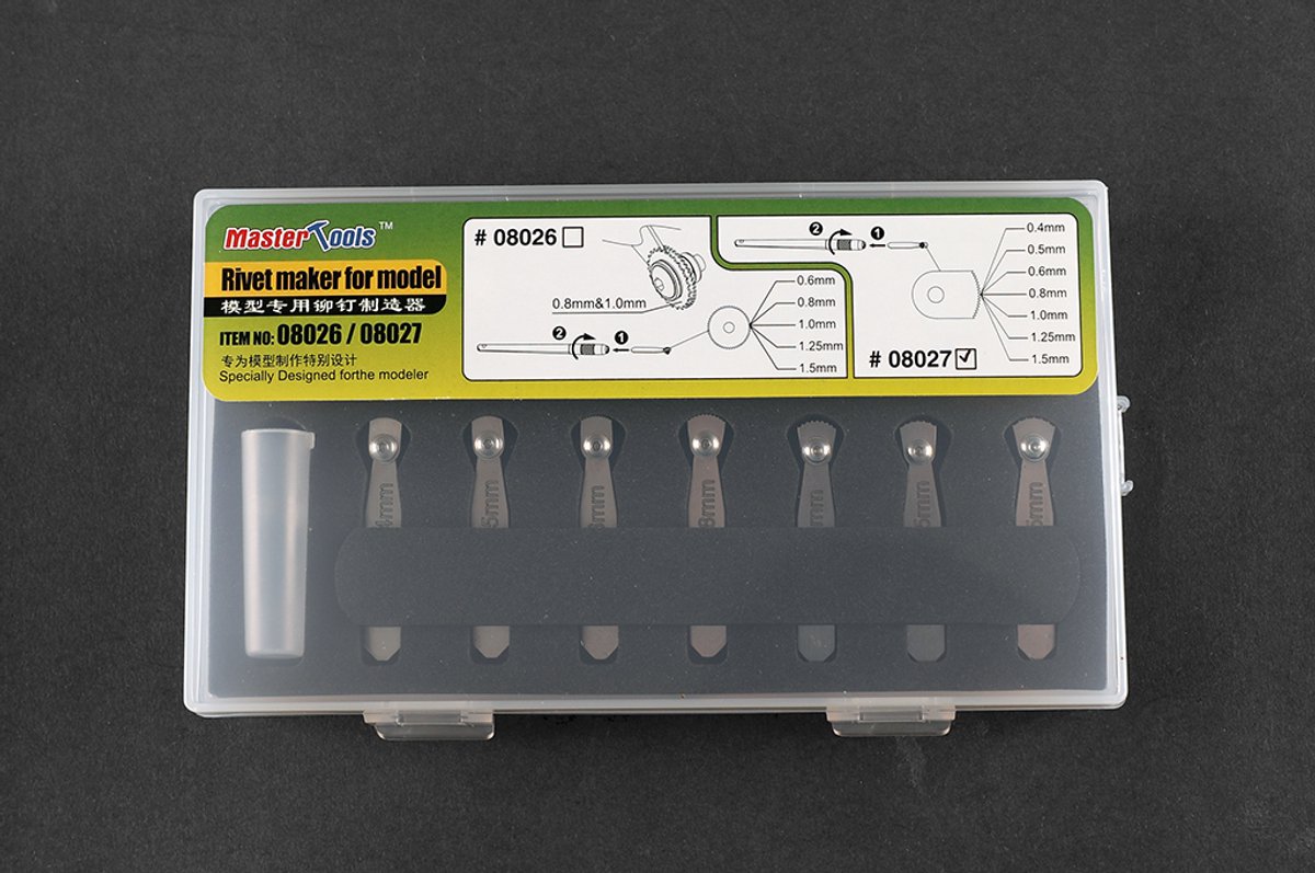 Master Tools Hobbybasisvoorwerp - 08027 Rivet Maker voor Modelbouw - Set #2 Gereedschap
