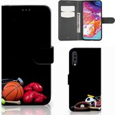 Geschikt voor Samsung Galaxy A70 Wallet Case met Pasjes Sports