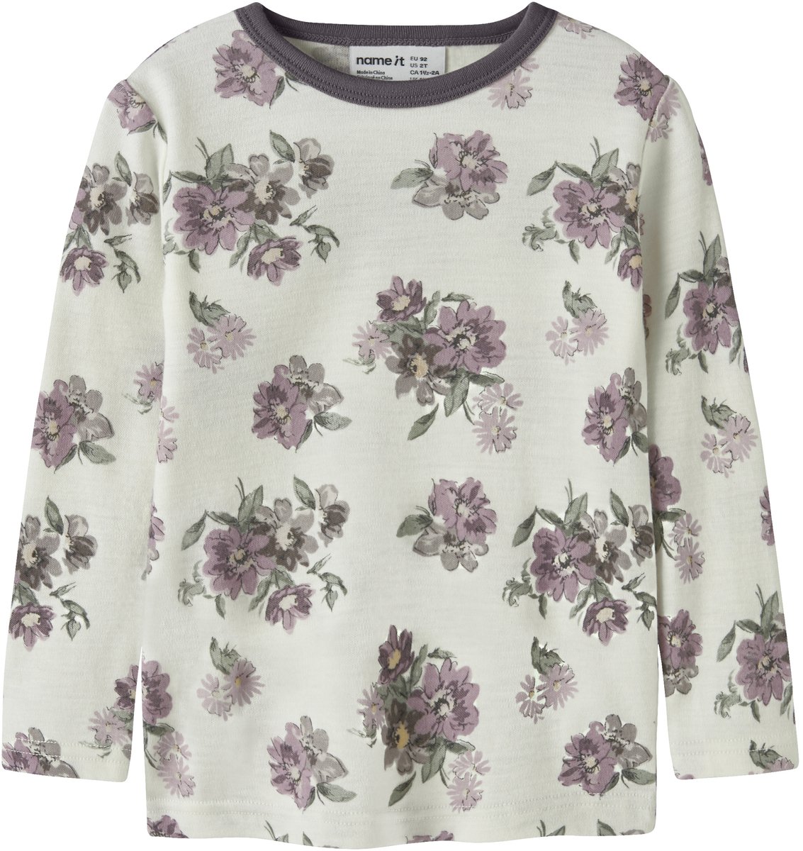 NAME IT - NMFWILLITUS WOOL LS TOP - Meisjes - Lange mouwen shirts