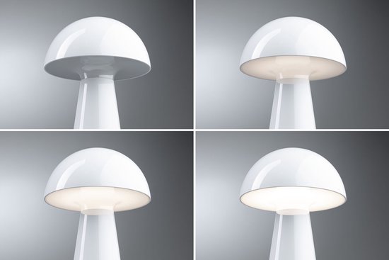 Paulmann Onzo - Lampe de table - mobile - IP44 - 2700K - 3stepdim - USBC - blanc - plastique