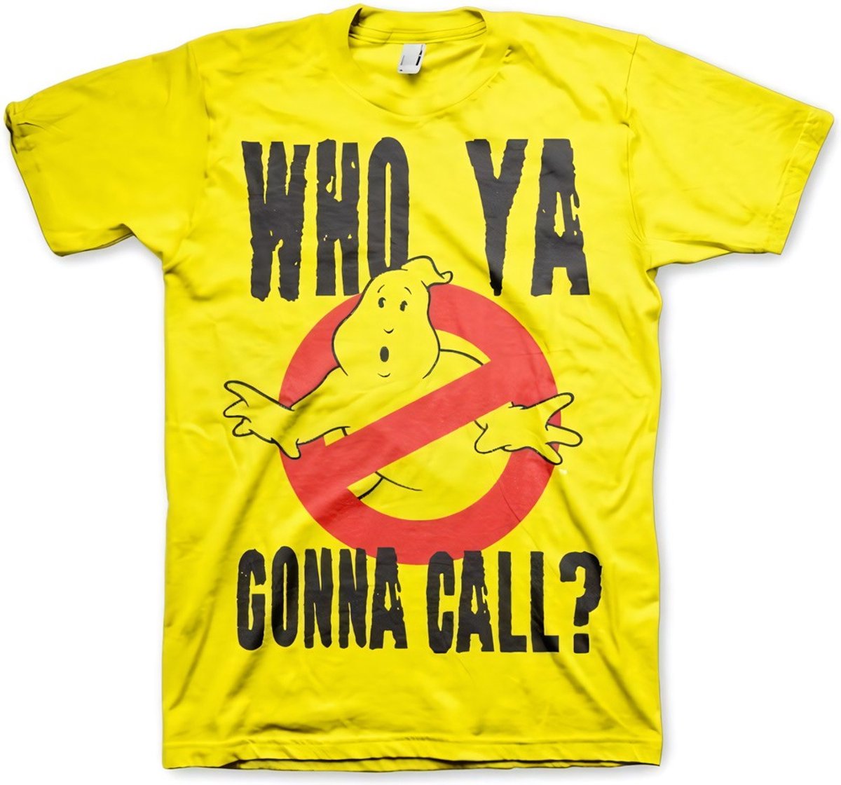 Ghostbusters Who Ya Gonna Call? T-Shirt Yellow-M