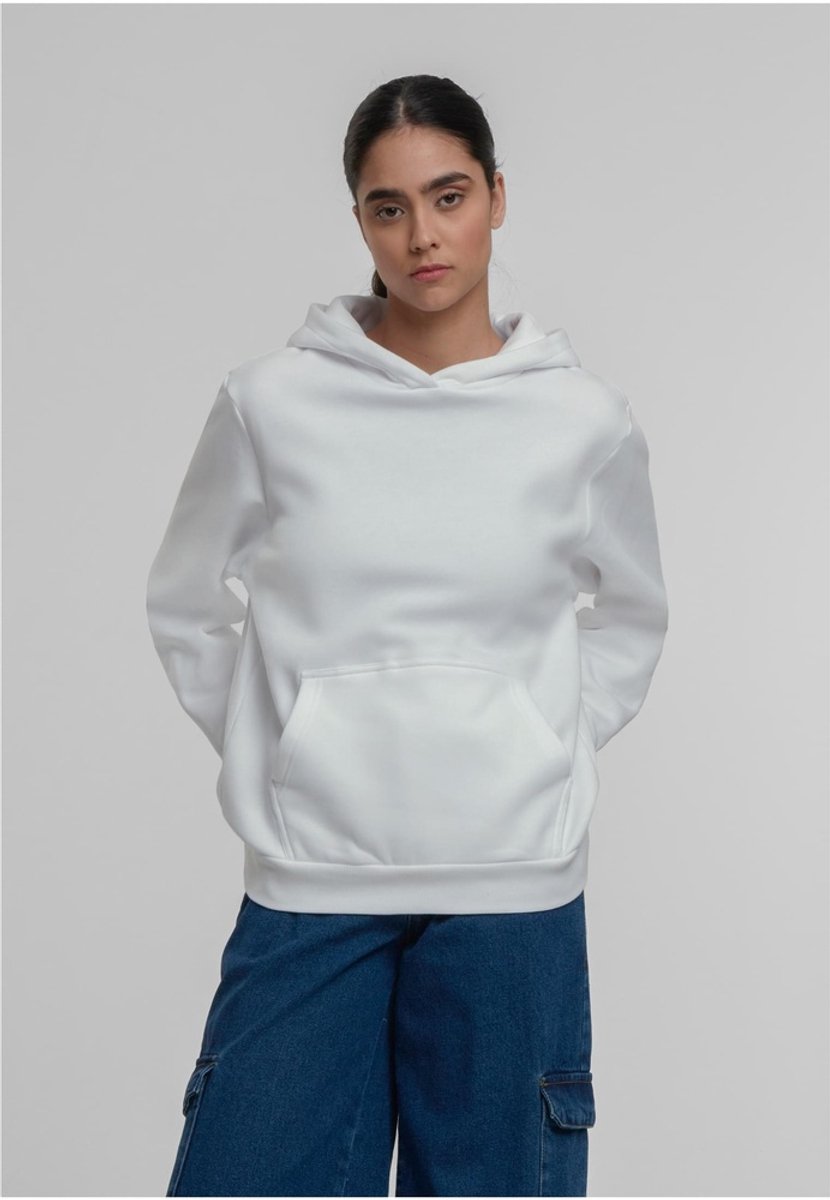 Urban Classics Organic Loose Brushed Fleece Hoodie/trui L Wit