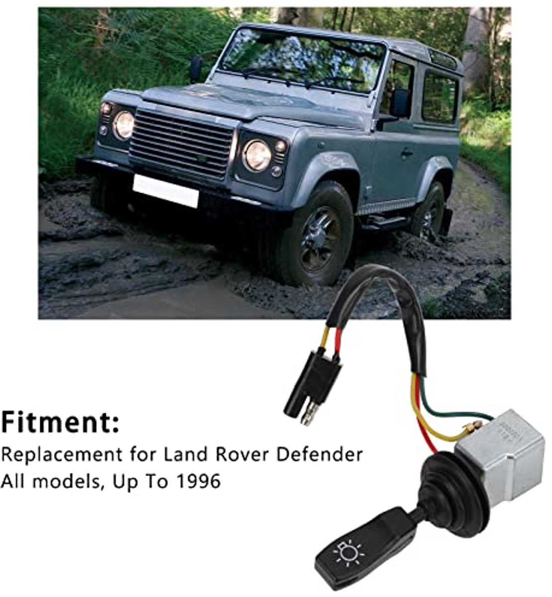 Hoofdlichtschakelaar PRC-3430 - Defender Tot 1996 - Hoogwaardige ABS en Metaal