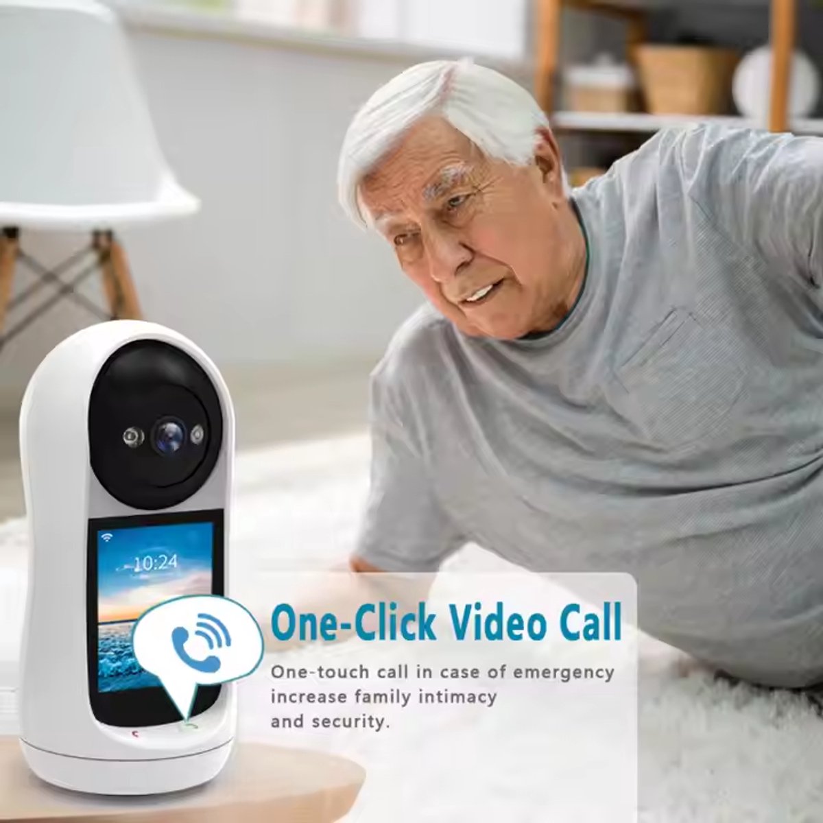 Babyfoon met Camera - Tweeweg Video & Audio - Baby Monitor - Lichaamstracking - WiFi Camera - Beweging Detectie & Alarm - Video oproep - Intercom - Smart 2MP Baby Security Camera - IP Wireless CCTV Surveillance – foto 6